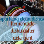 hot water and dishwashing detergent